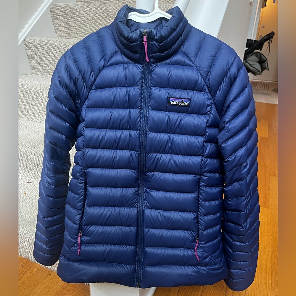 Patagonia Blue Packable Down Jacket Size S